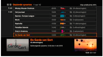 recordings orange tv