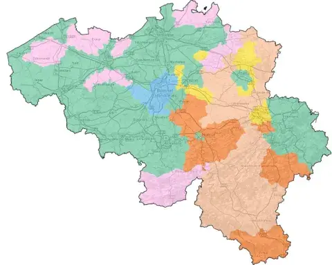 Kaart Brussel